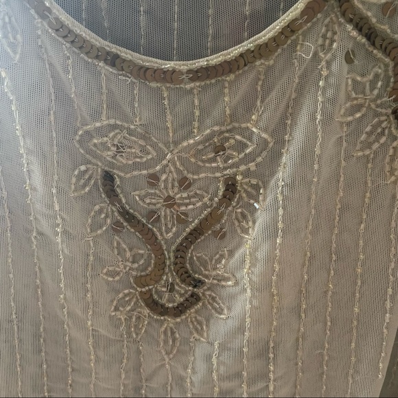 Forever 21 size L 20’s flapper style scoop neck tank top - Picture 3 of 6